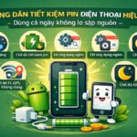 Hướng dẫn tiết kiệm pin điện thoại hiệu quả, dùng cả ngày không lo sập nguồn